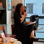 PS Livingstone reading The Grey at launch of GALLUS, Waterstones Glasgow.